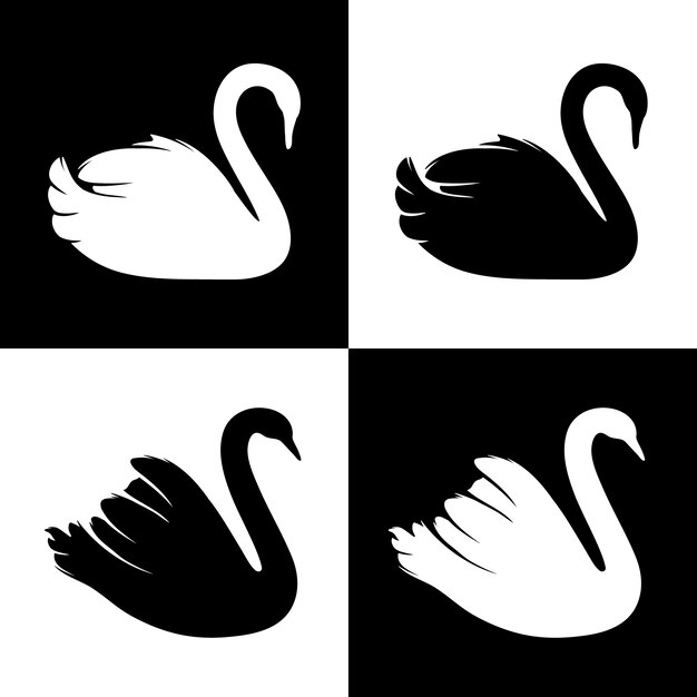 Swan silhouet