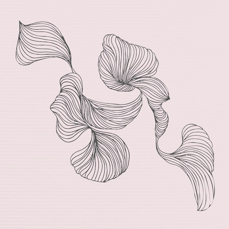 Gratis Vector swirly bloemenframe sociale advertenties sjabloon