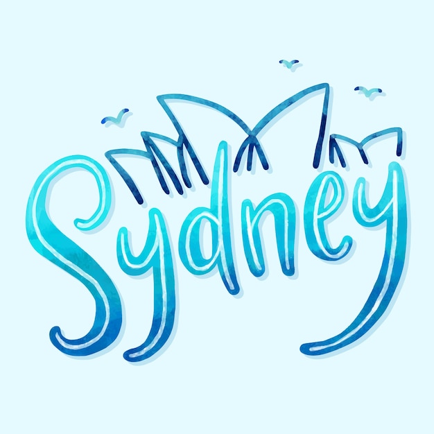 Sydney stad belettering