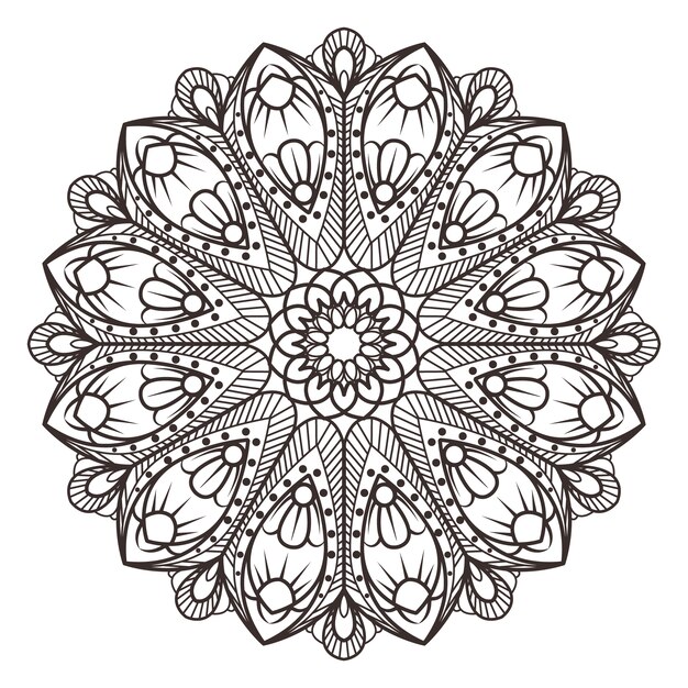 Symmetrische mandala ontwerp