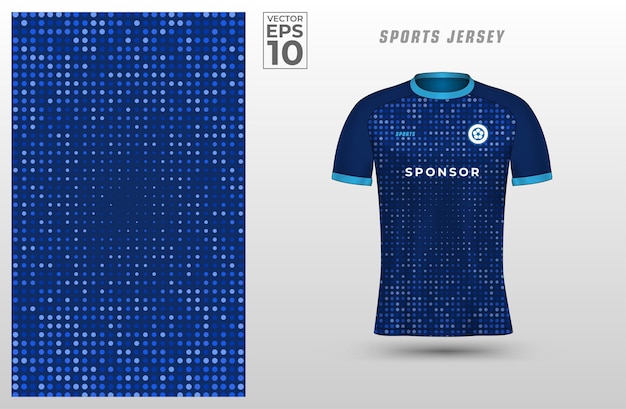 T-shirt sport ontwerpsjabloon voor voetbaltrui