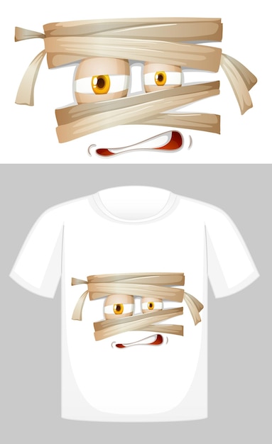 Gratis vector t-shirtontwerp met afbeelding op de voorkant