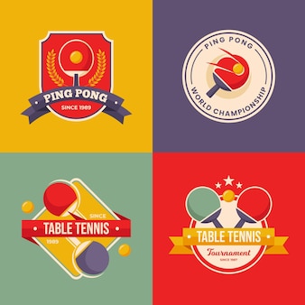 Tafeltennis logo collectie