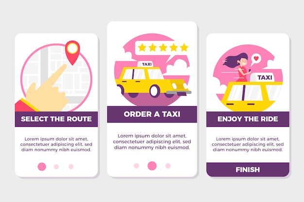 Taxi app-interface