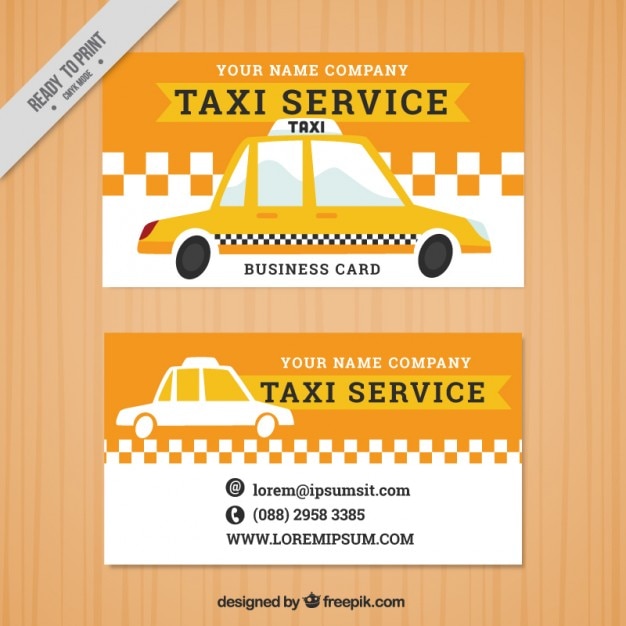 Taxi banners in vintage stijl