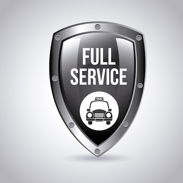 taxi service schild logo grafisch ontwerp