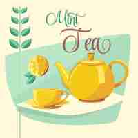 Gratis vector tea ontwerp