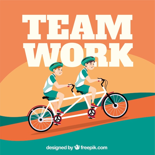 Gratis vector team werk achtergrond