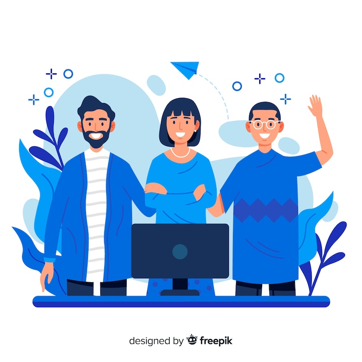 Gratis Vector teamwerkconcept voor bestemmingspagina