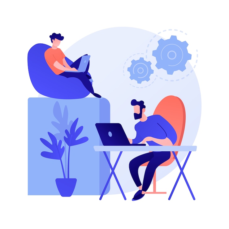 Gratis Vector technische hulp. systeemkalibratie, softwareconfiguratie, instellingen aanpassen. professionele computeronderhoudsservice, technicus beroep concept illustratie