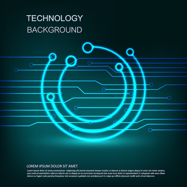 Technologic achtergrond ontwerp