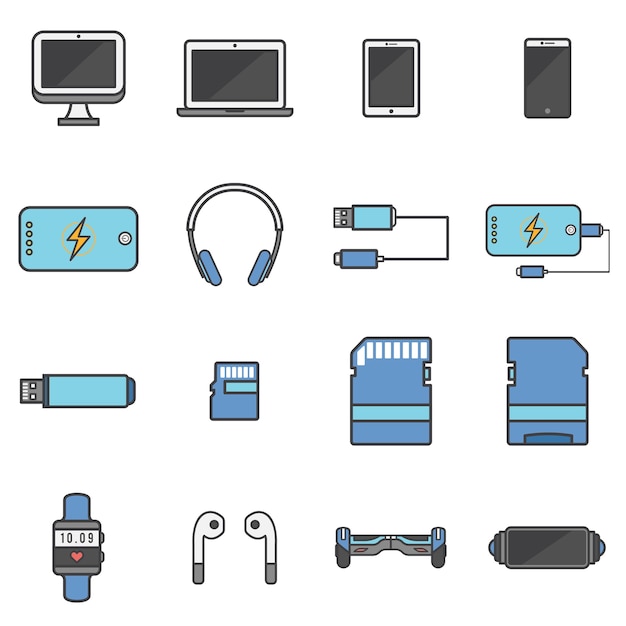 Gratis vector technologie apparaten