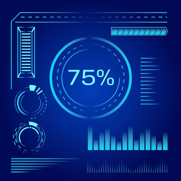 Gratis vector technologie infographic