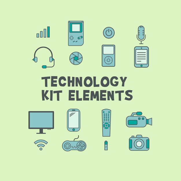 Technologie kit elementen