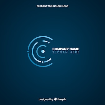 Technologie logo achtergrond