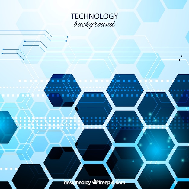 Technologieachtergrond in abstracte stijl