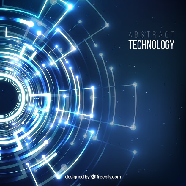 Technologieachtergrond in abstracte stijl