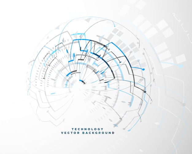 Technologieachtergrond met abstract draadnetwerk