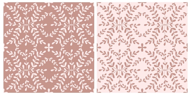 Tegel portugal bloem naadloze patroon set. stoffige roze kleur geometrische achtergrond. traditioneel azulejo herhaal ornament. vector zwart-wit patroon.abstracte vintage print voor stof,verpakking.scrapbook