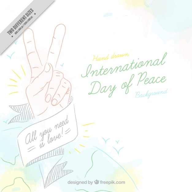 Tekeningen van de internationale dag van de vrede achtergrond