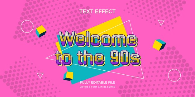 Teksteffect uit de jaren 90