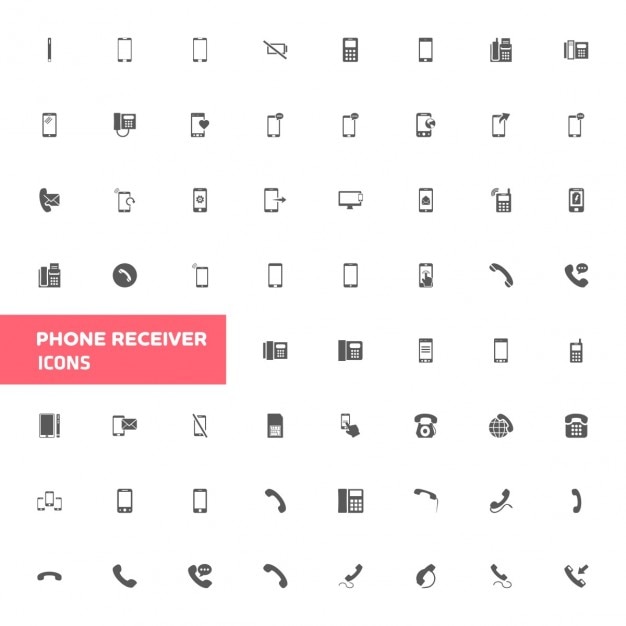 telefoon icon set