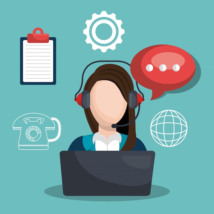 Gratis Vector telefooncentrum