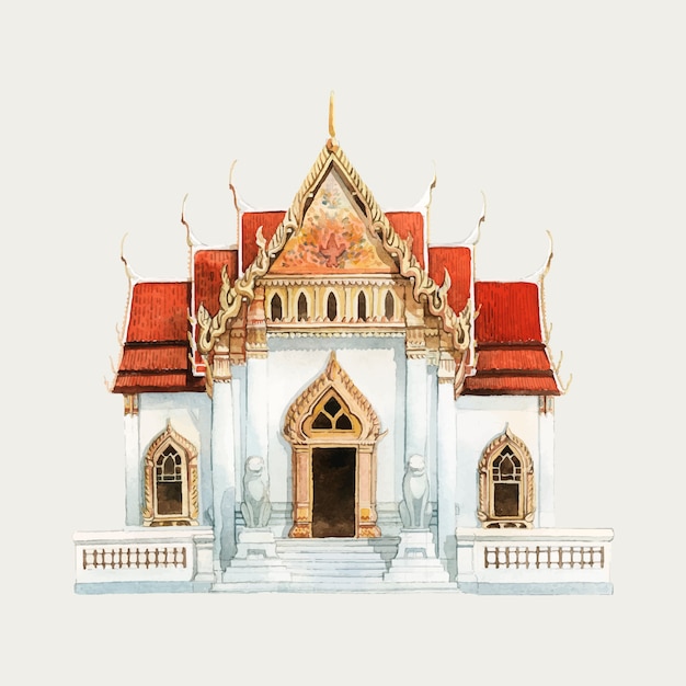 Gratis vector tempel