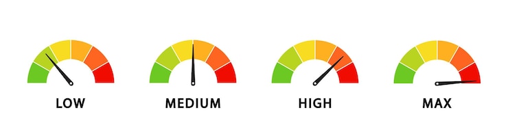 Gratis Vector template voor de beoordelingsvector van de snelheidsmeter verzameling van de tachometer klanten indicatoren van tevredenheid