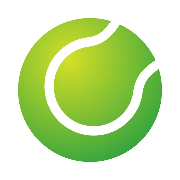 Gratis Vector tennisbal groen verloop