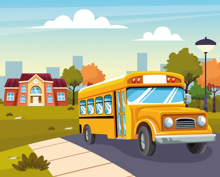Gratis Vector terug naar school met geluk