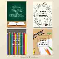 Gratis vector terug naar school vouchers