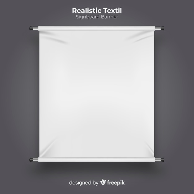 Textiel uithangbord banner