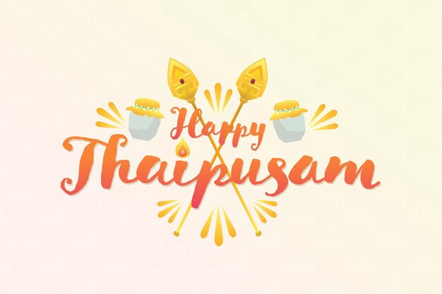 Gratis vector thaipusam-letters met elementen