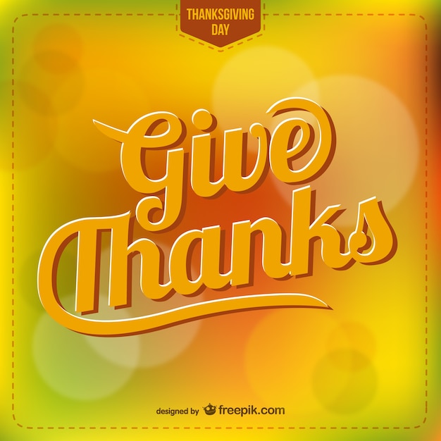 Thanksgiving belettering vector