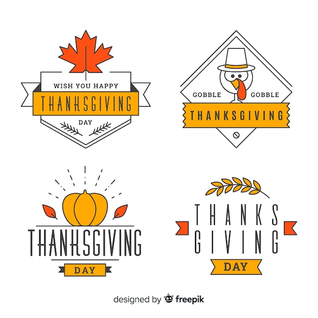 Thanksgiving lineal stickers