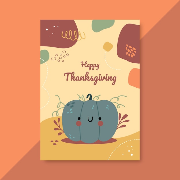 Thanksgiving poster sjabloon