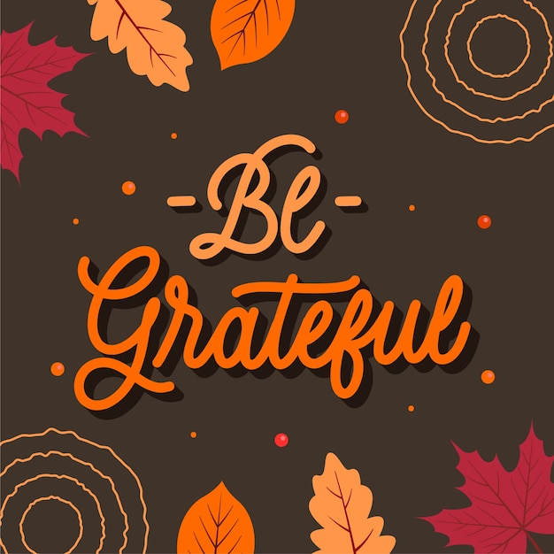 Gratis vector thanksgiving viering belettering