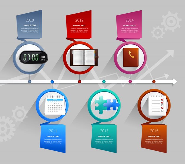 Tijd management infographics