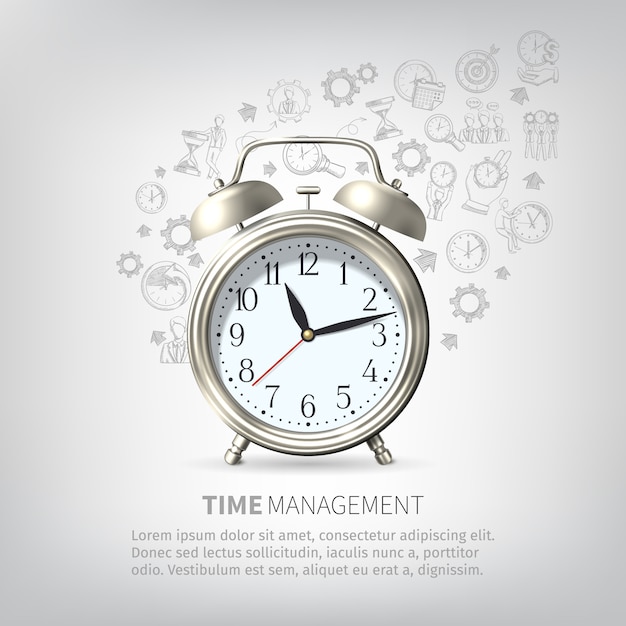 Gratis vector tijd management poster