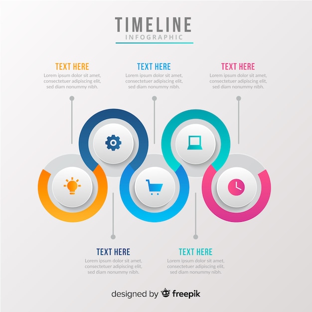 Tijdlijn infographic