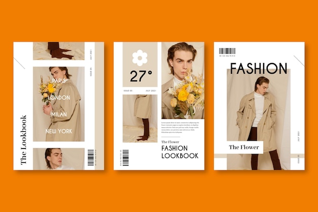 Tijdschriftcovercollectie met foto