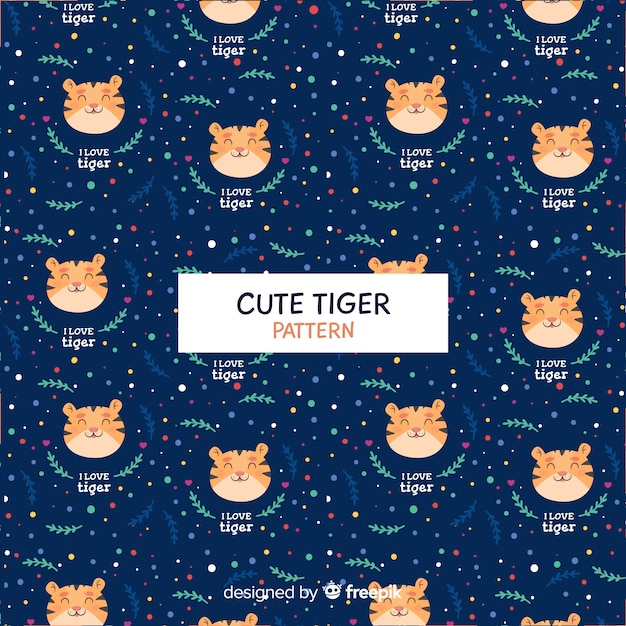 Gratis vector tijger patroon met stippen