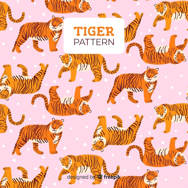 Gratis vector tijger patroon