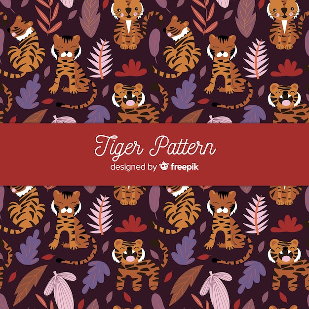 Gratis vector tijger patroon