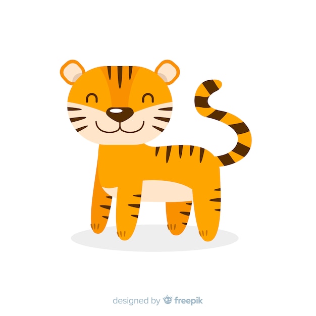 Gratis vector tijger