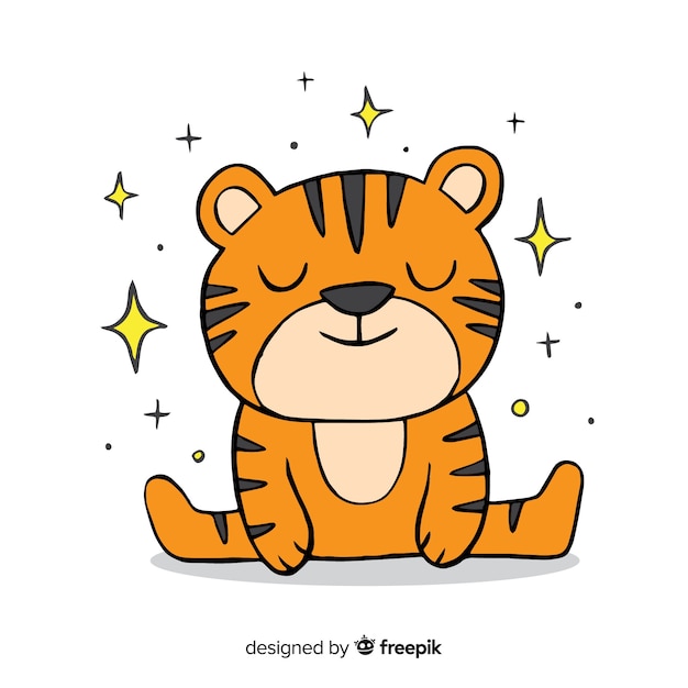 Gratis vector tijger