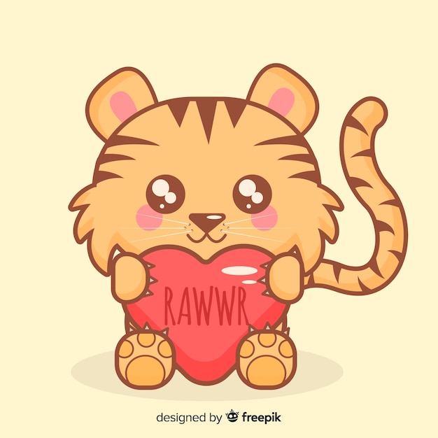 Gratis vector tijger