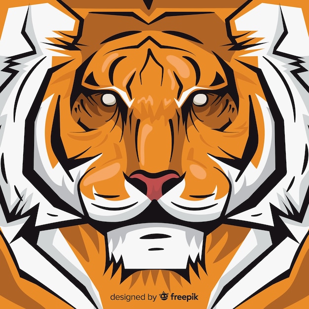 Gratis vector tijger