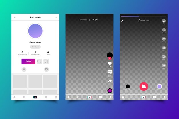 Tiktok-interfaceconcept